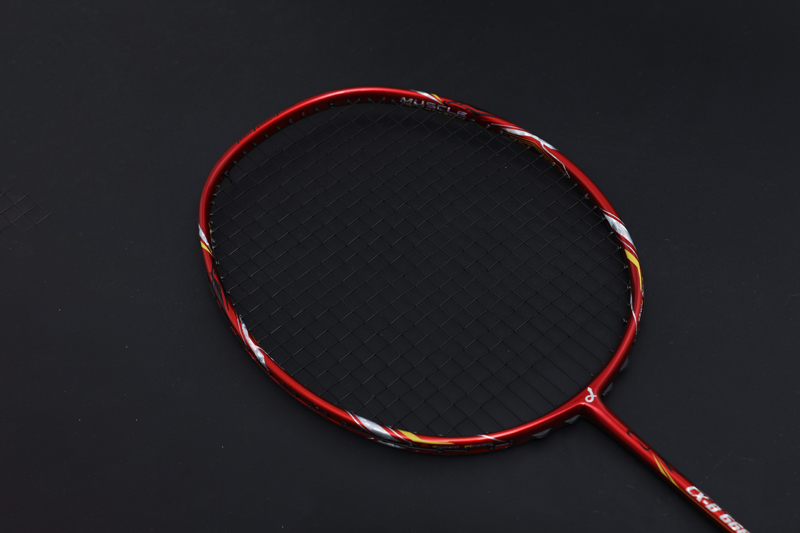 Racchetta da badminton in carbonio Premium CX-B668 Cremisi