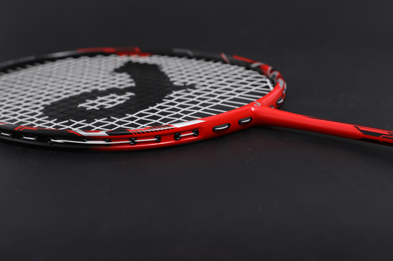 Racchetta da badminton Premium Carbon CX-B658 Rossa