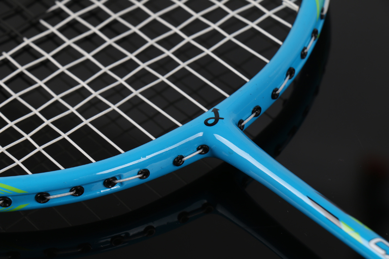 Racchetta da badminton integrata con palo centrale in fibra di vetro in lega di alluminio CX-B518 Blu